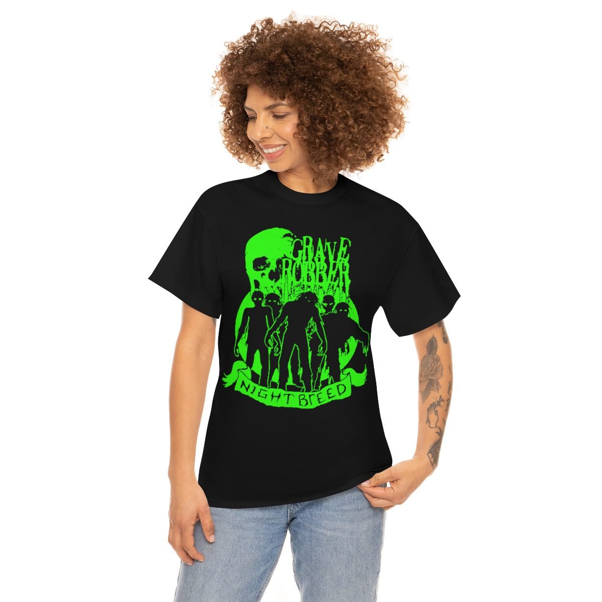 Grave Robber – Night Breed Green Short Sleeve Tshirt (5000)