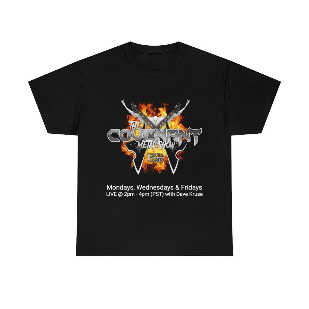 The Covenant Metal Show with TMO Radio Back Short Sleeve T-shirt (5000D)