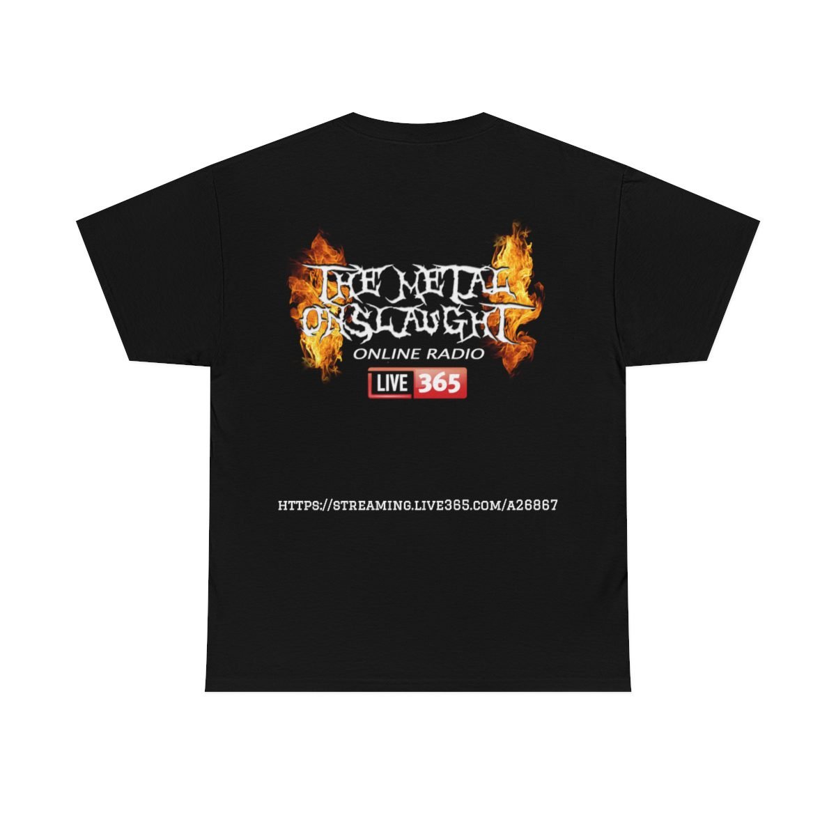 TMO Black Radio Show with TMO Radio Back Short Sleeve T-shirt (5000D)