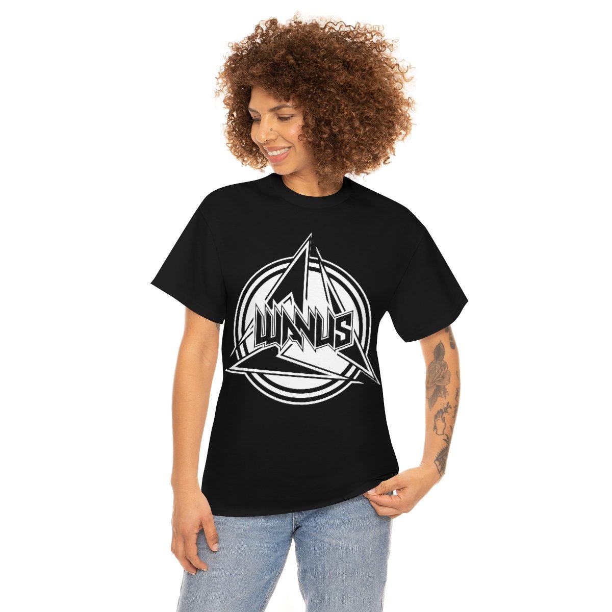 Wanus – Black Logo Short Sleeve Tshirt (5000)