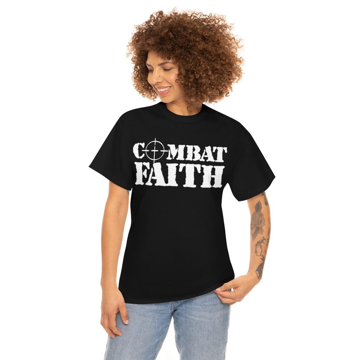 Combat Faith Logo Short Sleeve Tshirt (5000)