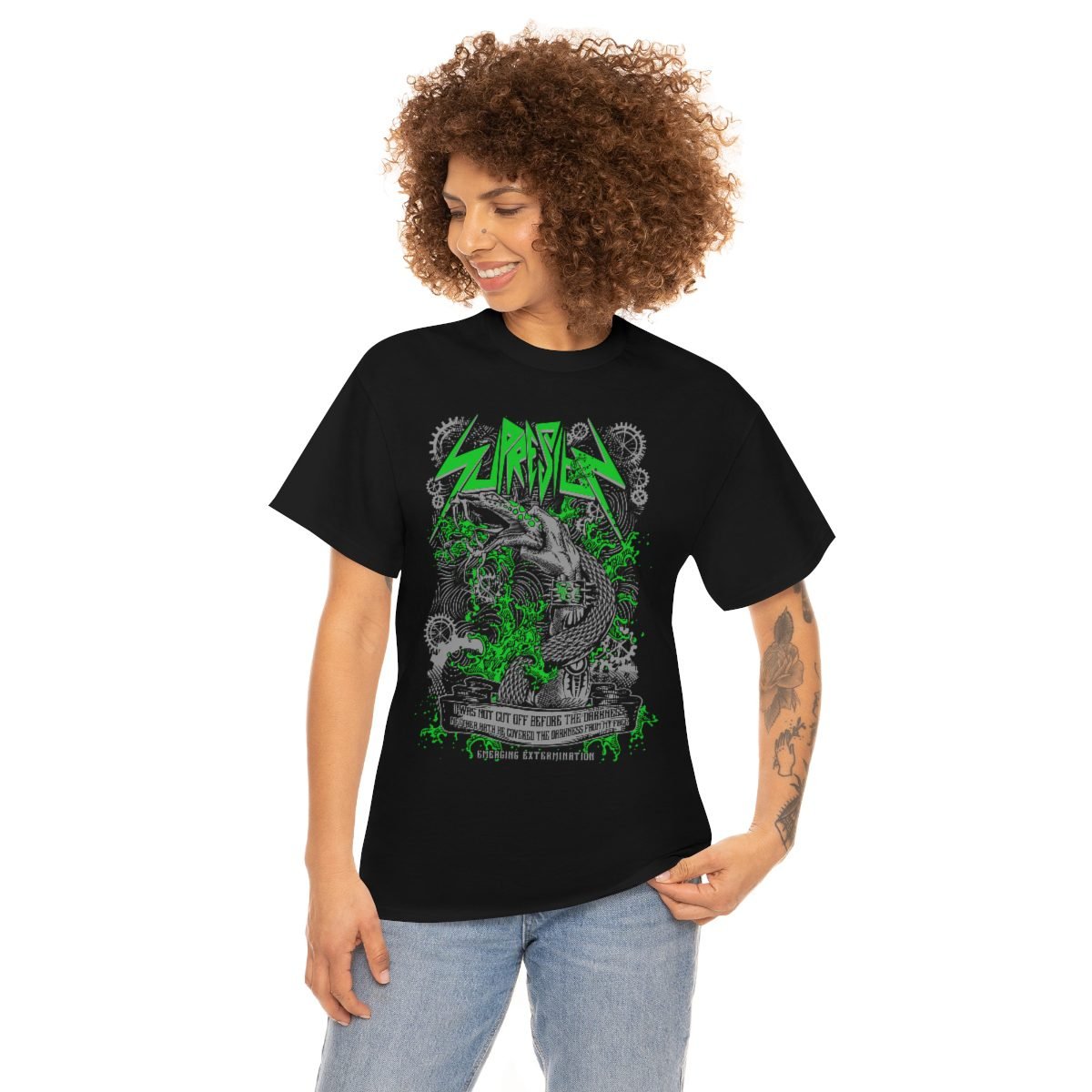 Supresion Serpent (Green)  Short Sleeve Tshirt (5000)