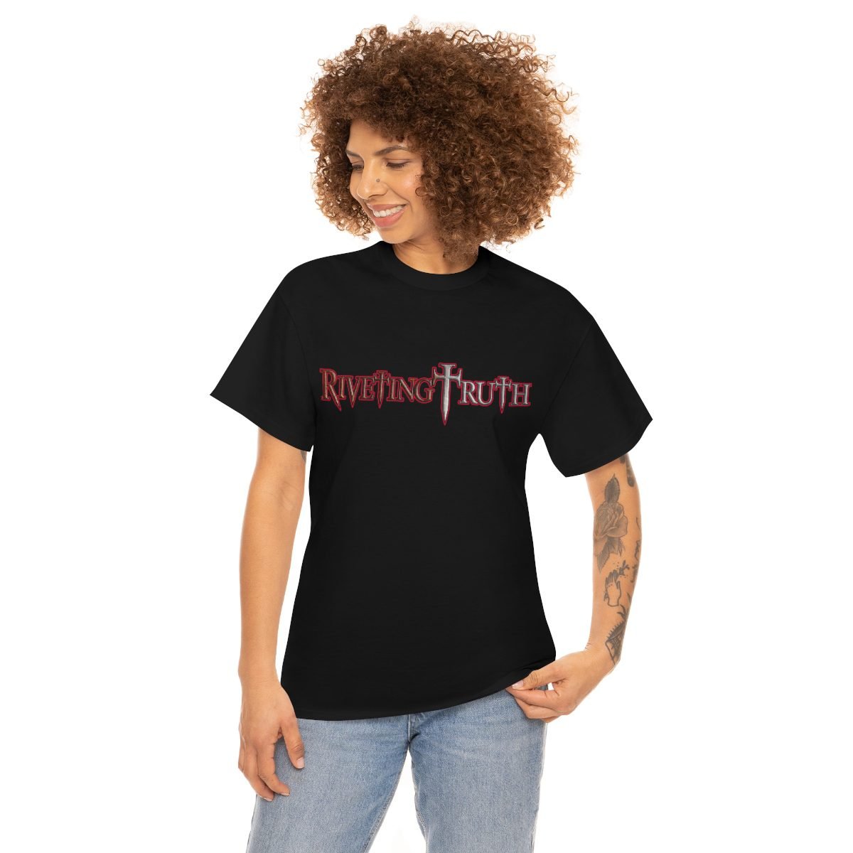 Riveting Truth Red Logo Short Sleeve Tshirt (5000)