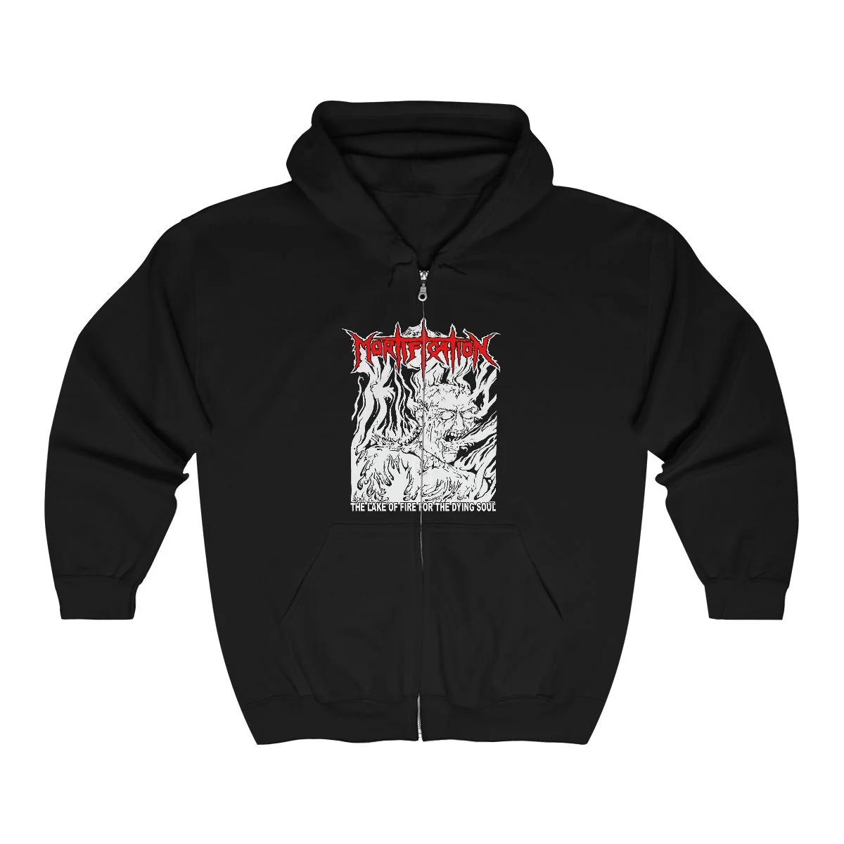 Mortification - The Lake Of Fire Full Zip Hooded Sweatshirt