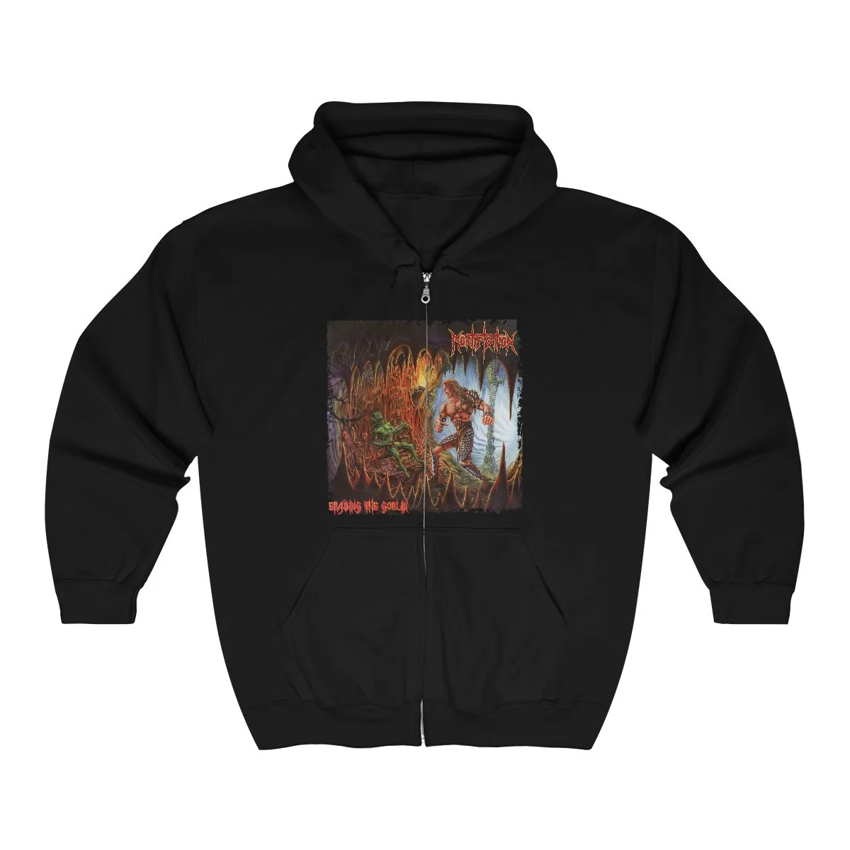 Mortification - Erasing The Goblin Cavern Version Full Zip Hooded Sweatshirt