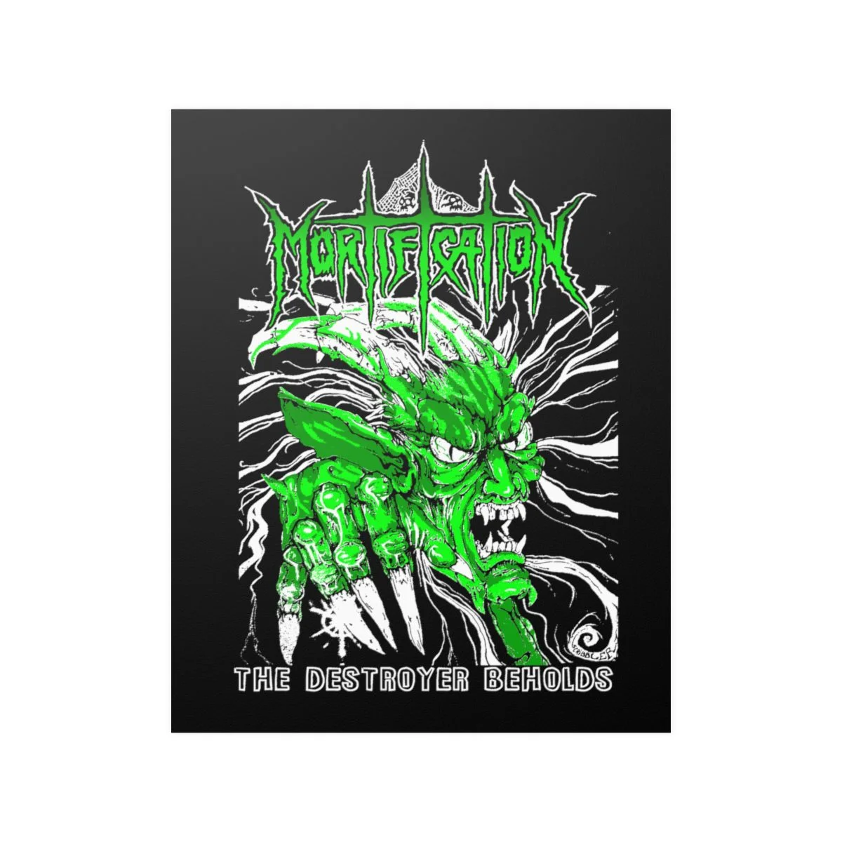 Mortification The Destroyer Beholds (Green) Posters - Image 10