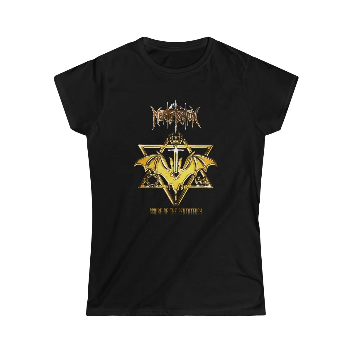 Mortification - Scribe of The Pentateuch Women's Short Sleeve Tshirt