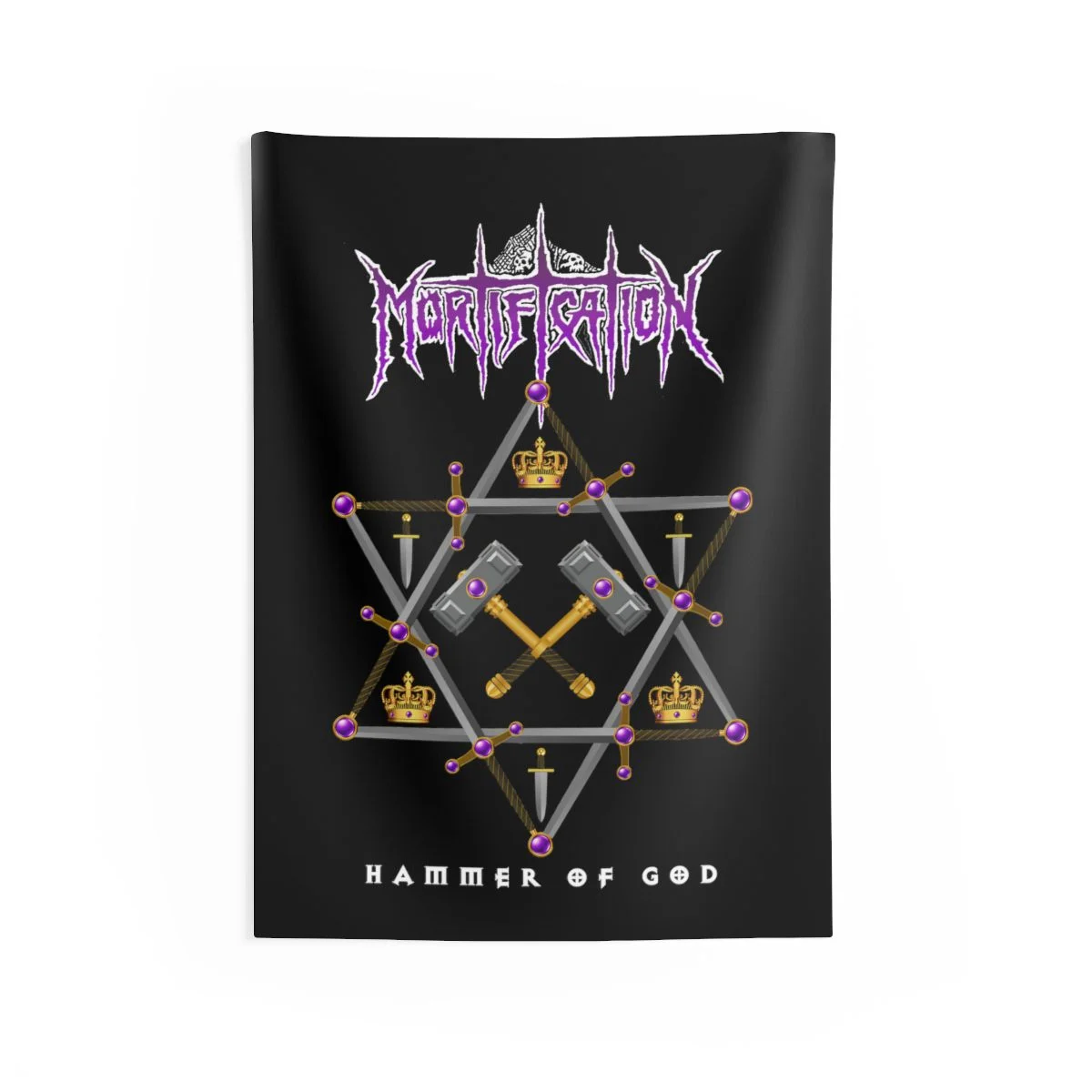 Mortification - Hammer of God Indoor Wall Tapestries