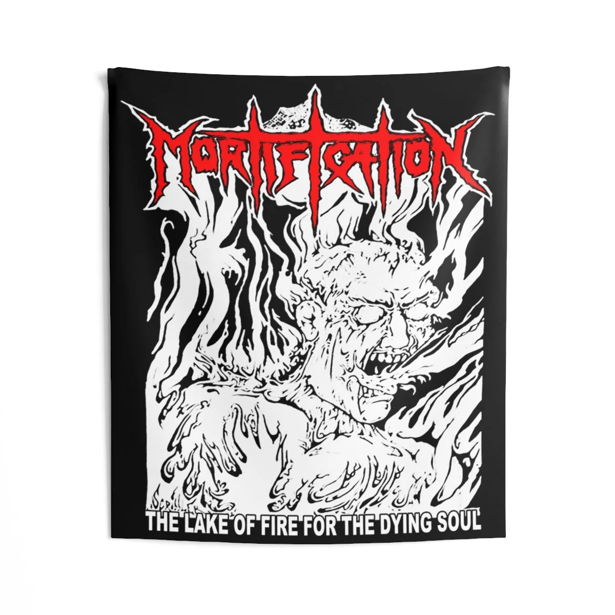 Mortification - The Lake of Fire Indoor Wall Tapestries
