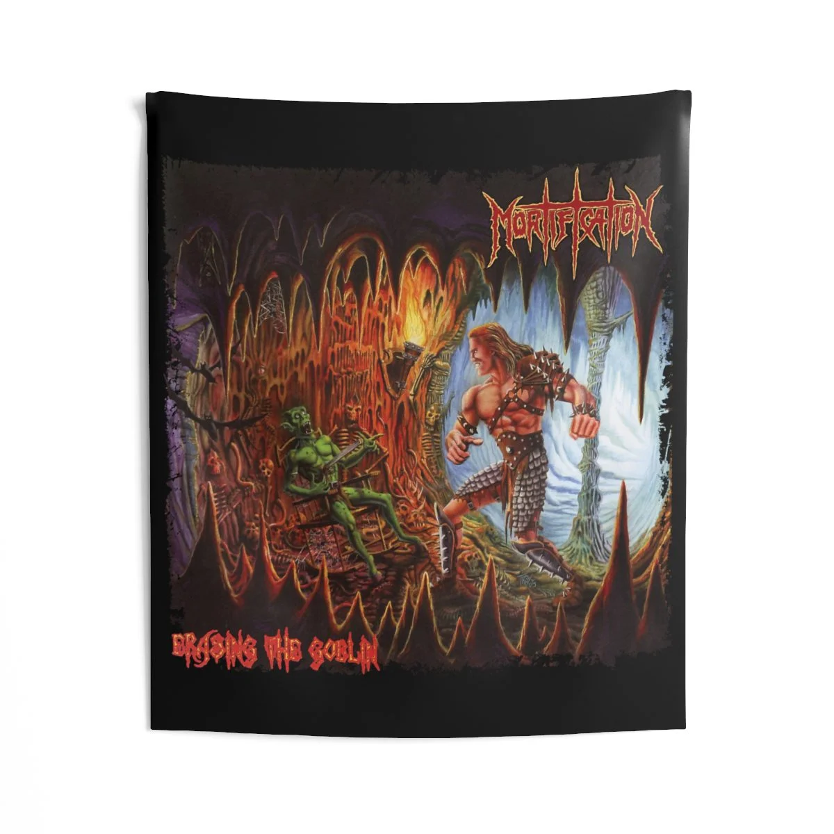 Mortification - Erasing the Goblin Cavern Edition Indoor Wall Tapestries