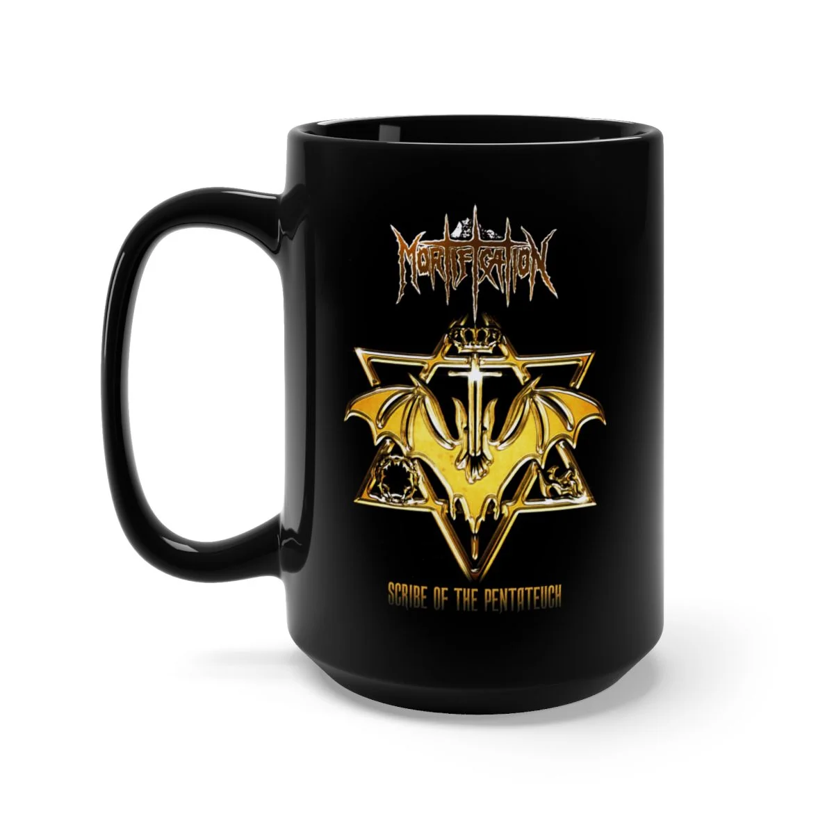 Mortification - Scribe of The Pentateuch 15oz Black Mug