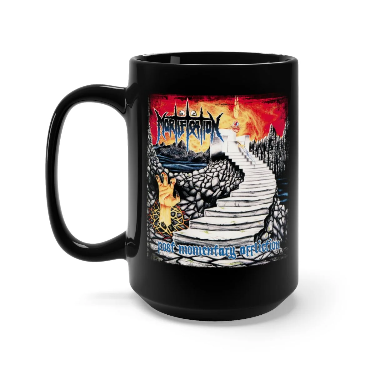 Mortification - Post Momentary Affliction Black Mug 15oz