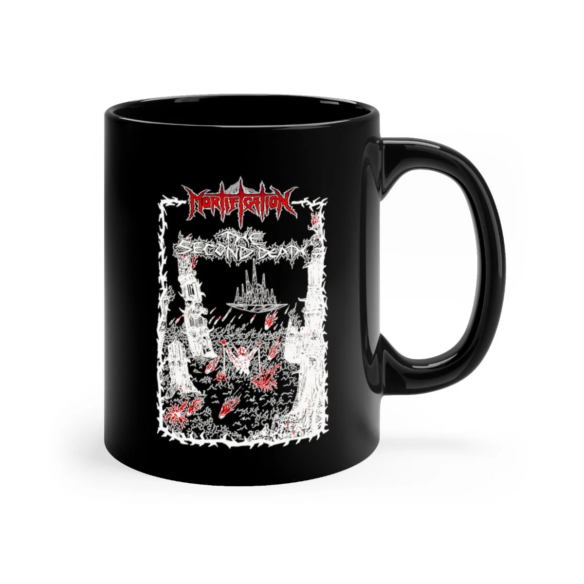 Mortification - The Second Death 11oz Black mug - Image 3