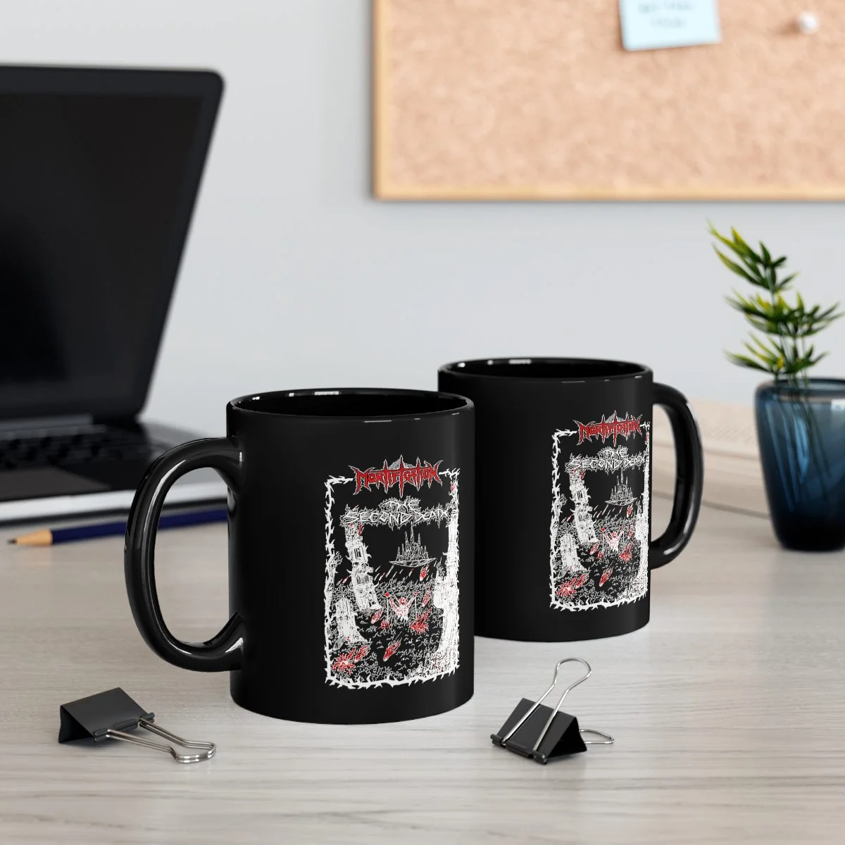 Mortification - The Second Death 11oz Black mug - Image 5