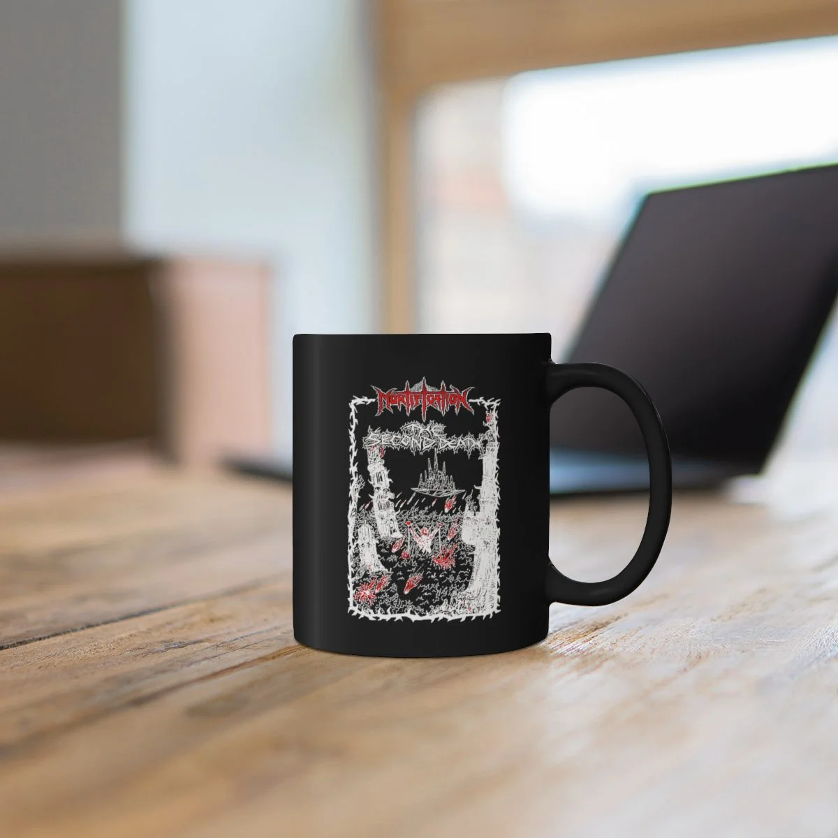 Mortification - The Second Death 11oz Black mug - Image 6