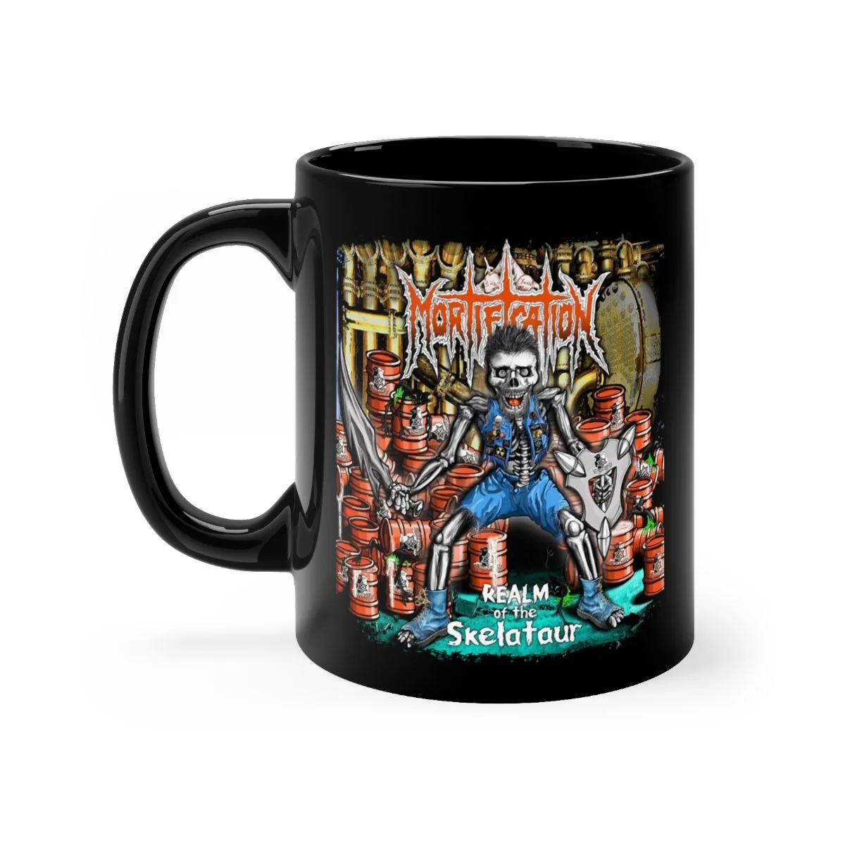 Mortification - Realm of the Skelataur Black mug 11oz