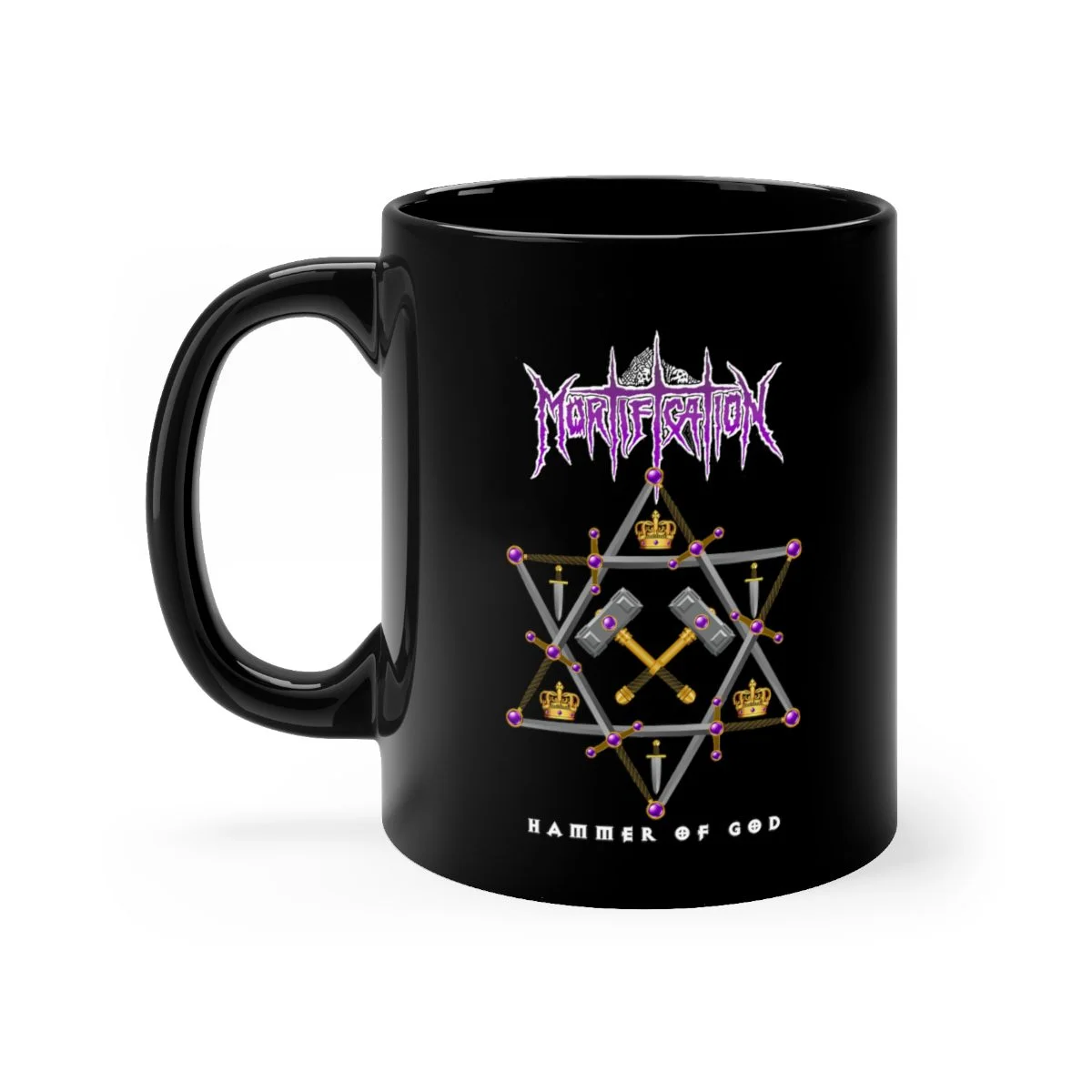 Mortification - Hammer of God 11oz Black mug