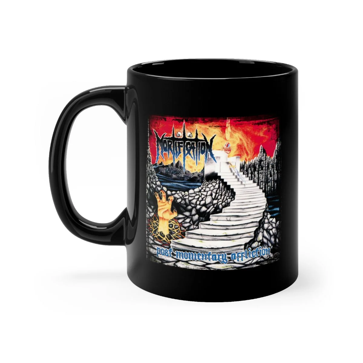 Mortification - Post Momentary Affliction 11oz Black mug