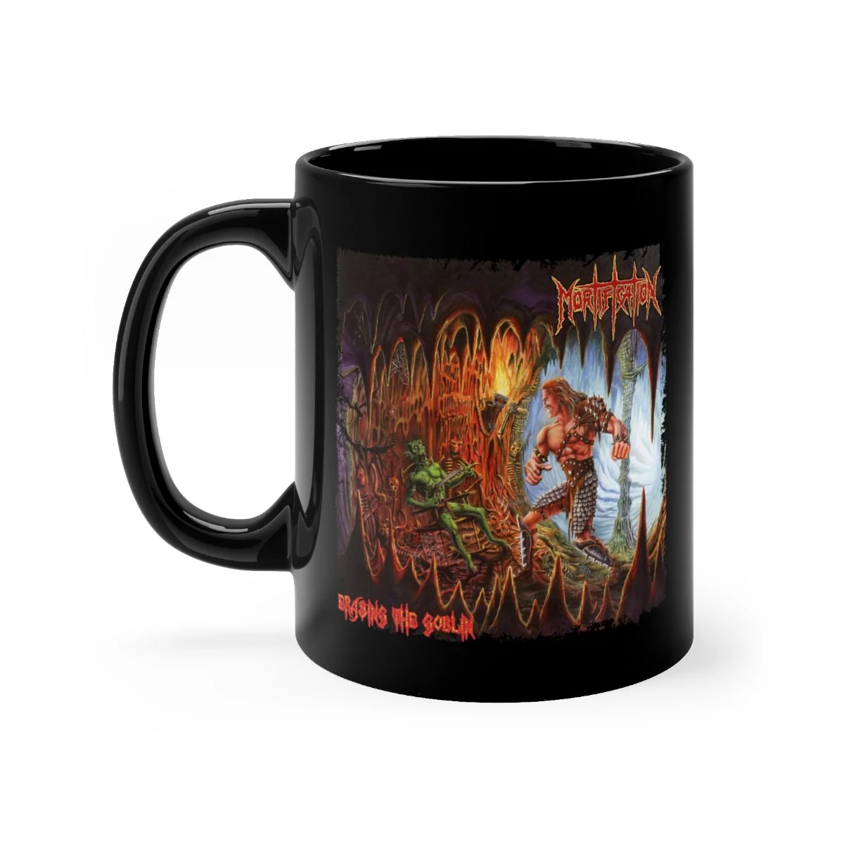 Mortification - Erasing the Goblin Cavern Version Black mug 11oz