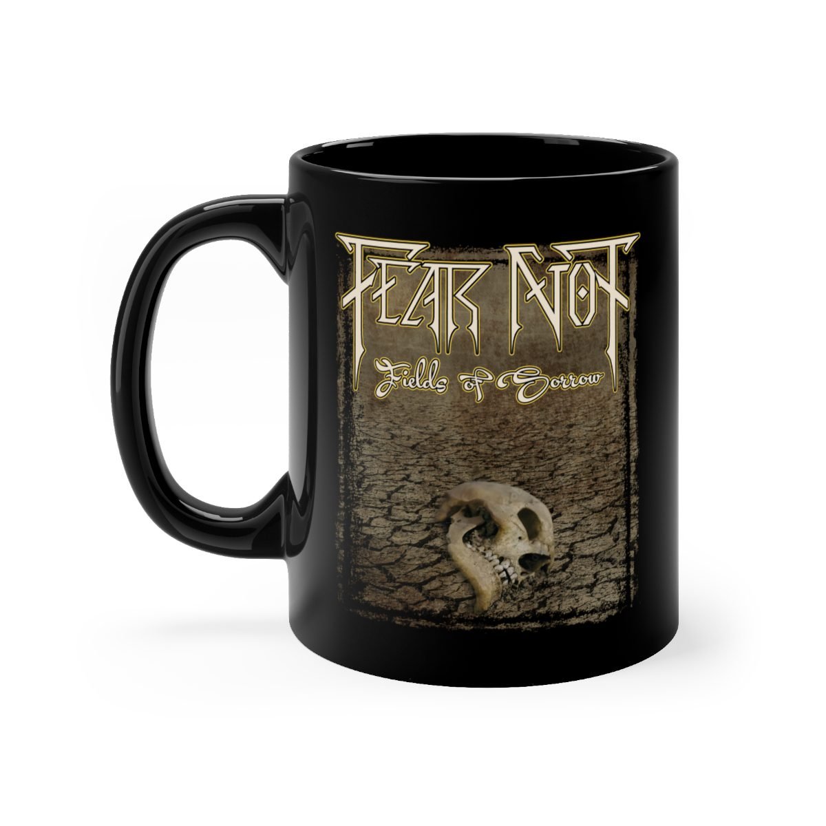 Fear Not – Fields of Sorrow Skull 11oz Black mug