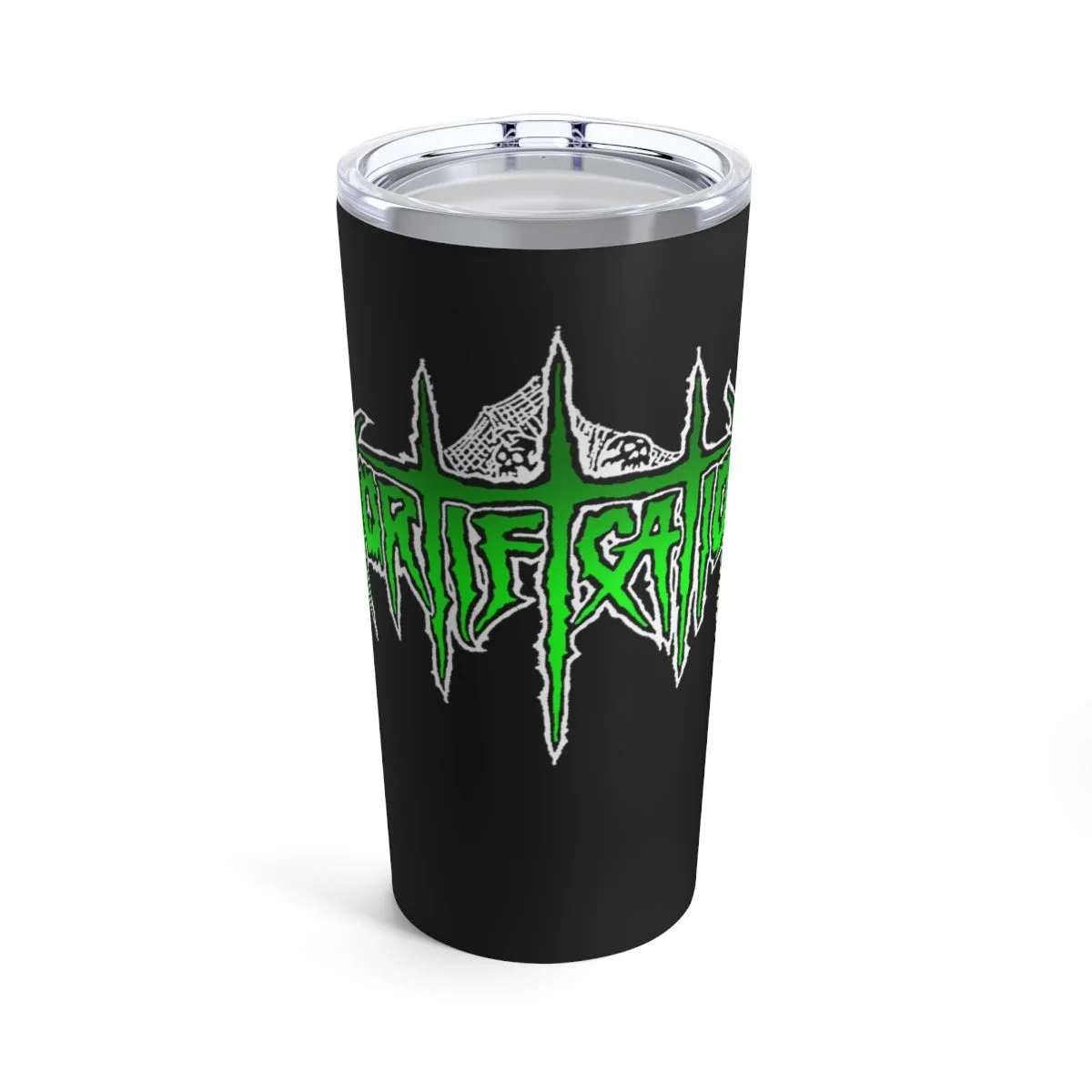 Mortification Green Logo 20oz Stainless Steel Tumbler
