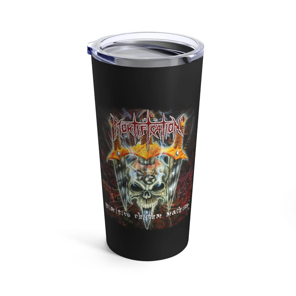 Mortification - Primitive Rhythm Machine 20oz Stainless Steel Tumbler