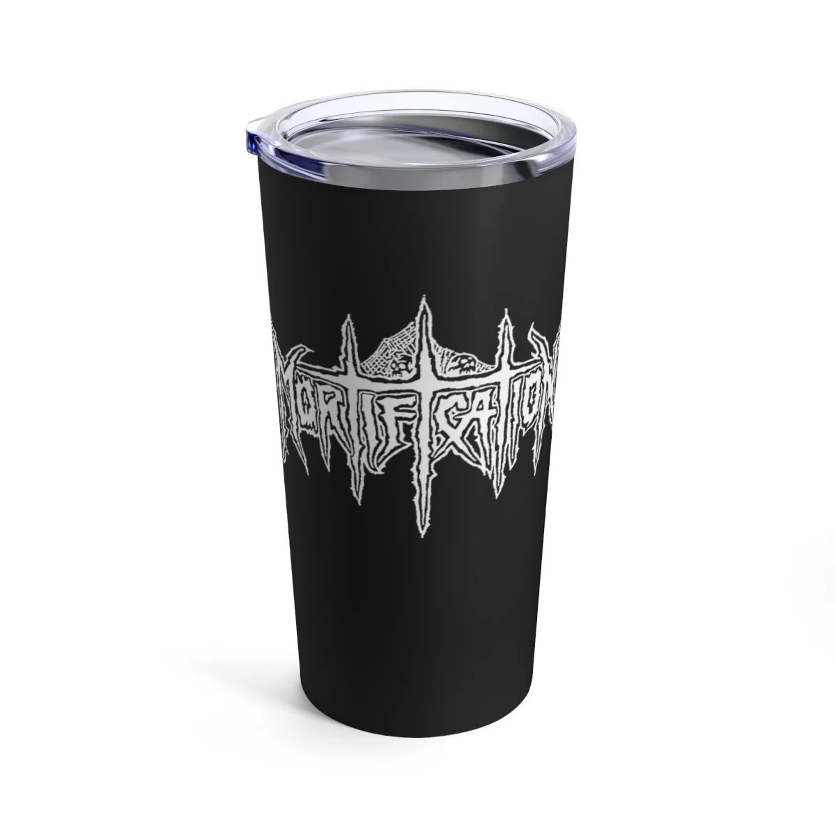 Mortification Total Thrashing Death (White) 20oz Stainless Steel Tumbler