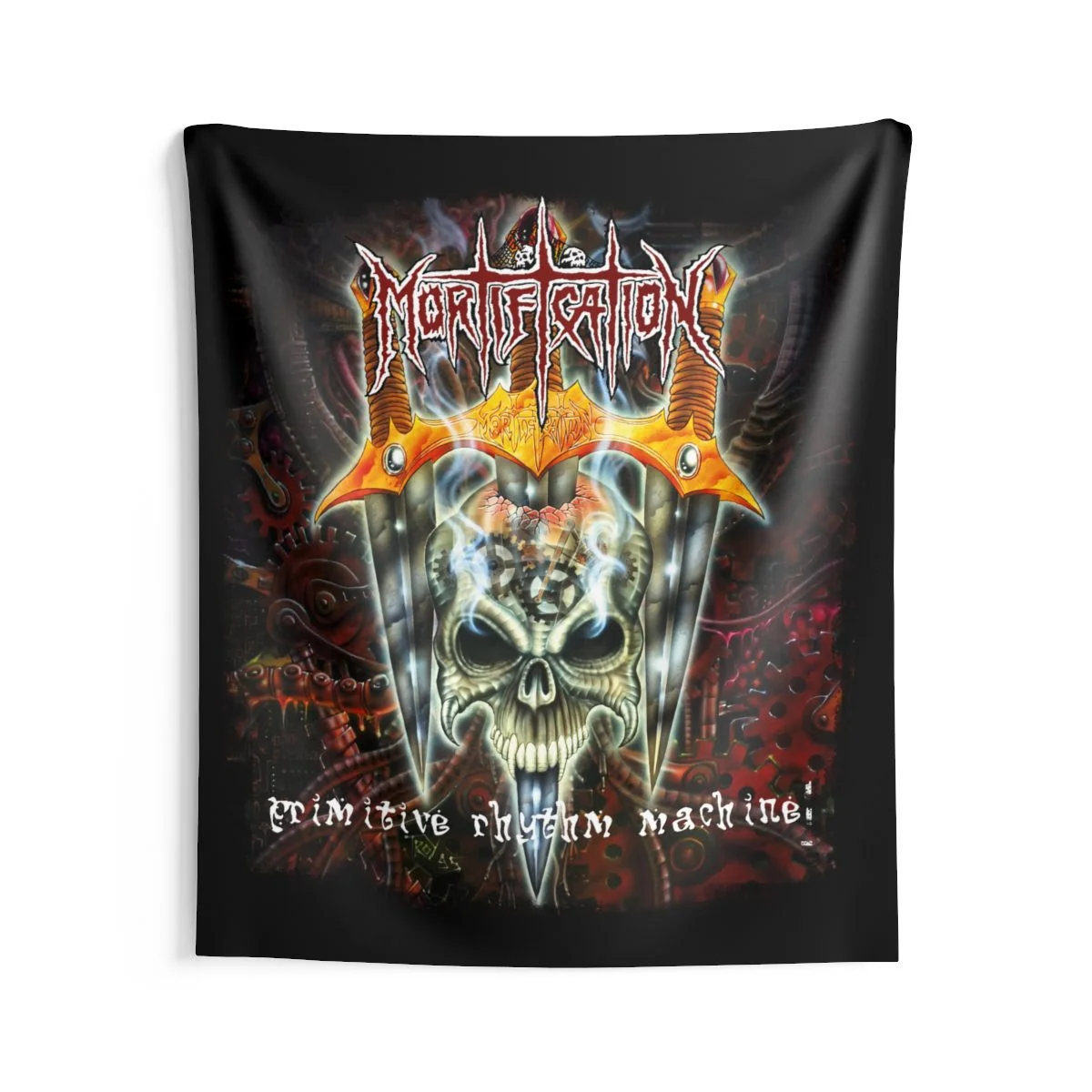 Mortification - Primitive Rhythm Machine Indoor Wall Tapestries