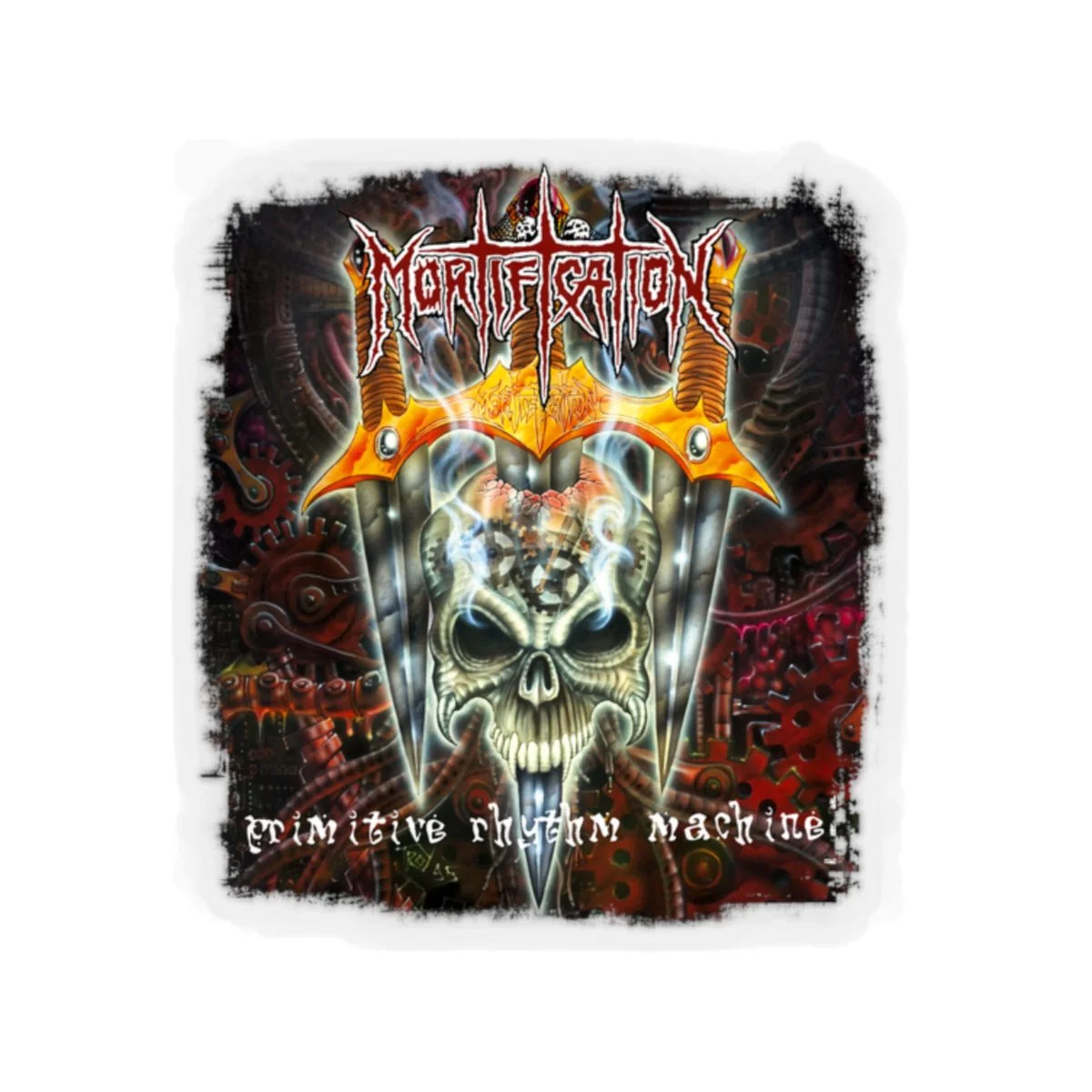 Mortification - Primitive Rhythm Machine Die Cut Stickers