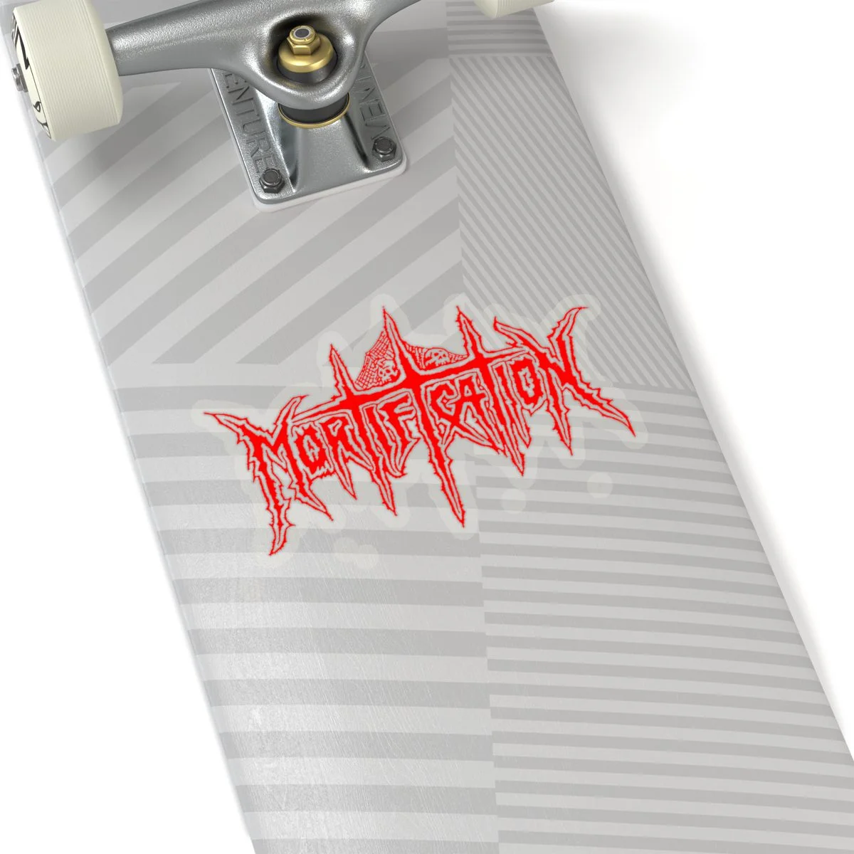 Mortification Red Logo Die Cut Stickers