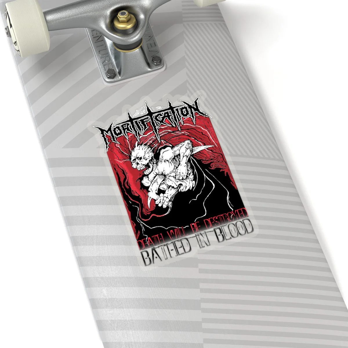 Mortification - Bathed In Blood (Light) Die Cut Stickers