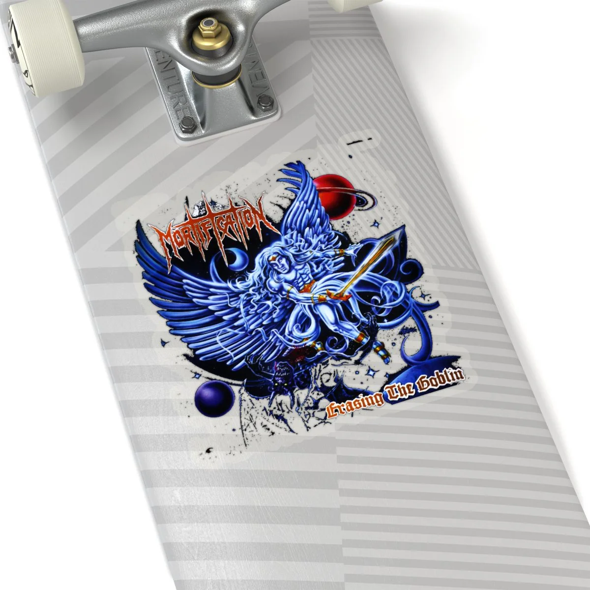 Mortification - Erasing The Goblin Heavens Version Die Cut Stickers