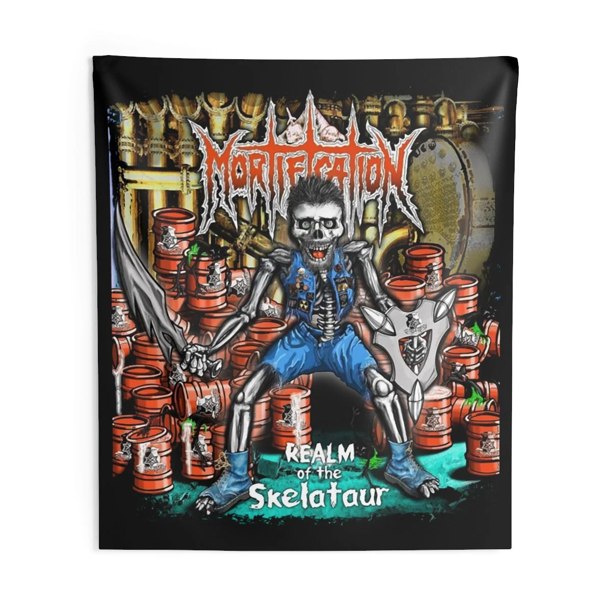 Mortification - Realm of the Skelataur Indoor Wall Tapestries