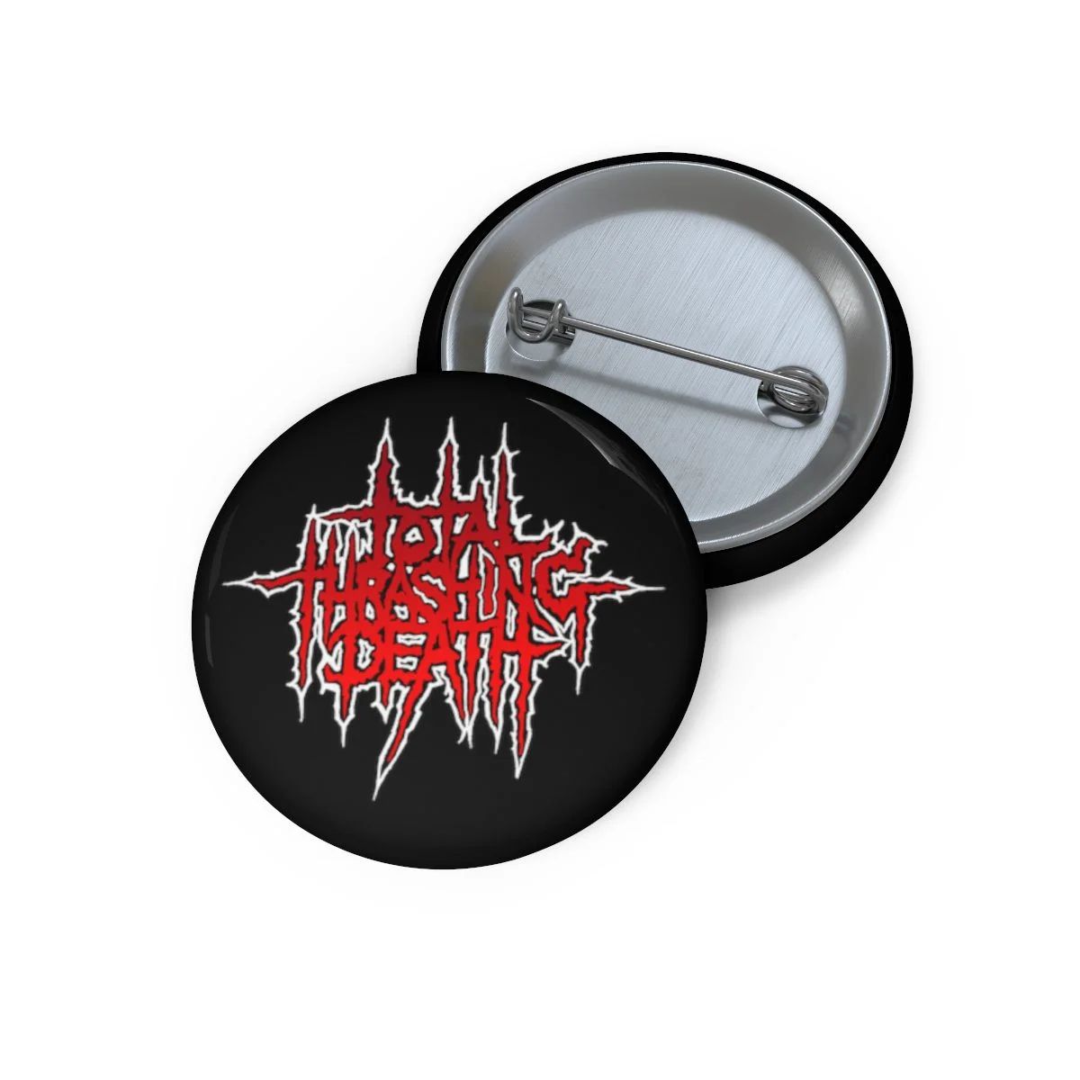 Mortification Total Thrashing Death (Red) Pin Buttons