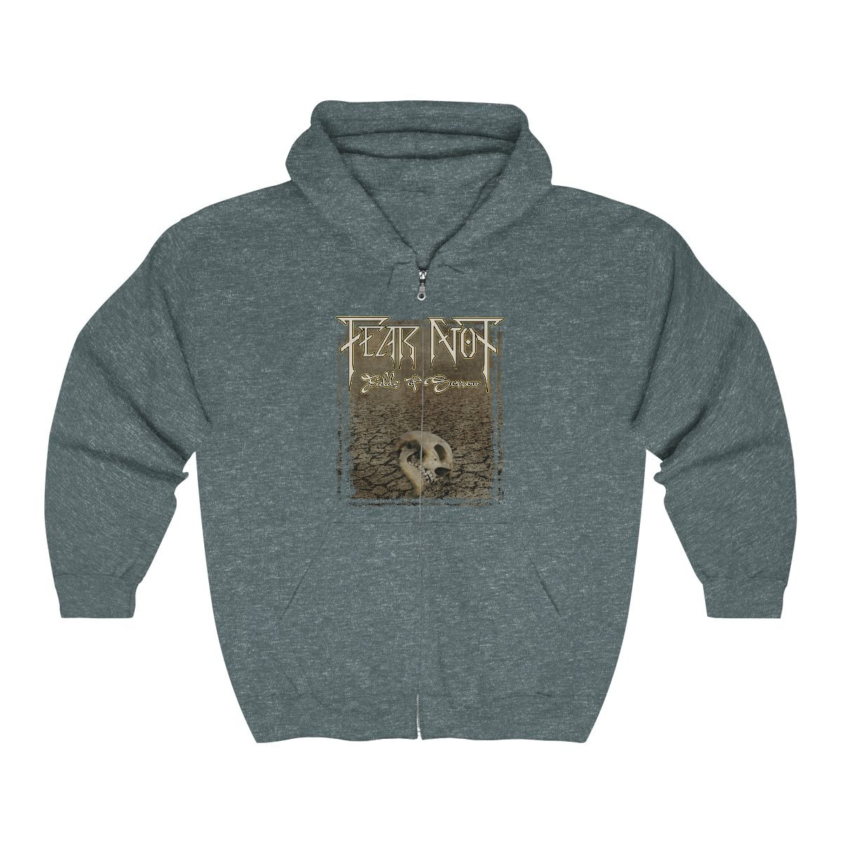 Fear Not – Fields of Sorrow Skull Full Zip Hooded Sweatshirt 18600