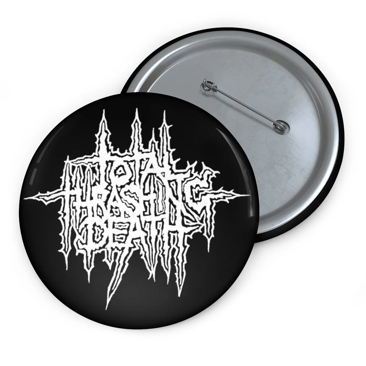 Mortification Total Thrashing Death (White) Pin Buttons