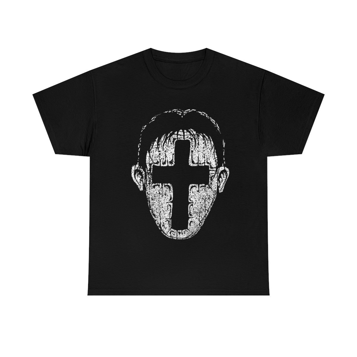 Cross Face by The Wounded Society Short Sleeve Tshirt (5000)