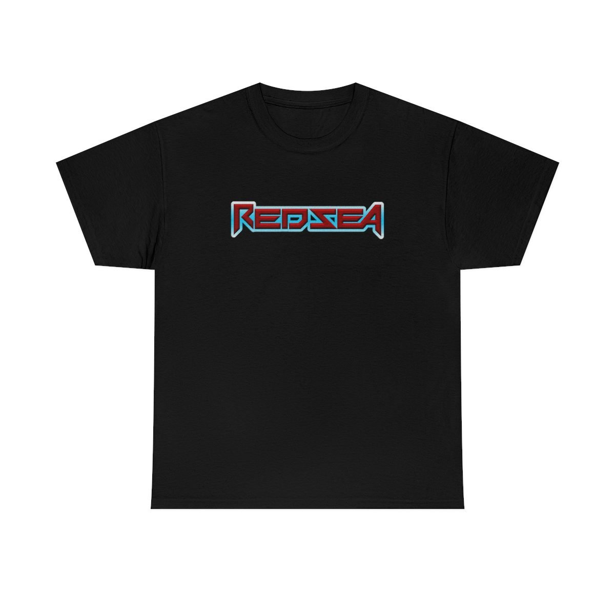 Red Sea Textured Logo Blue Short Sleeve Tshirt (5000)