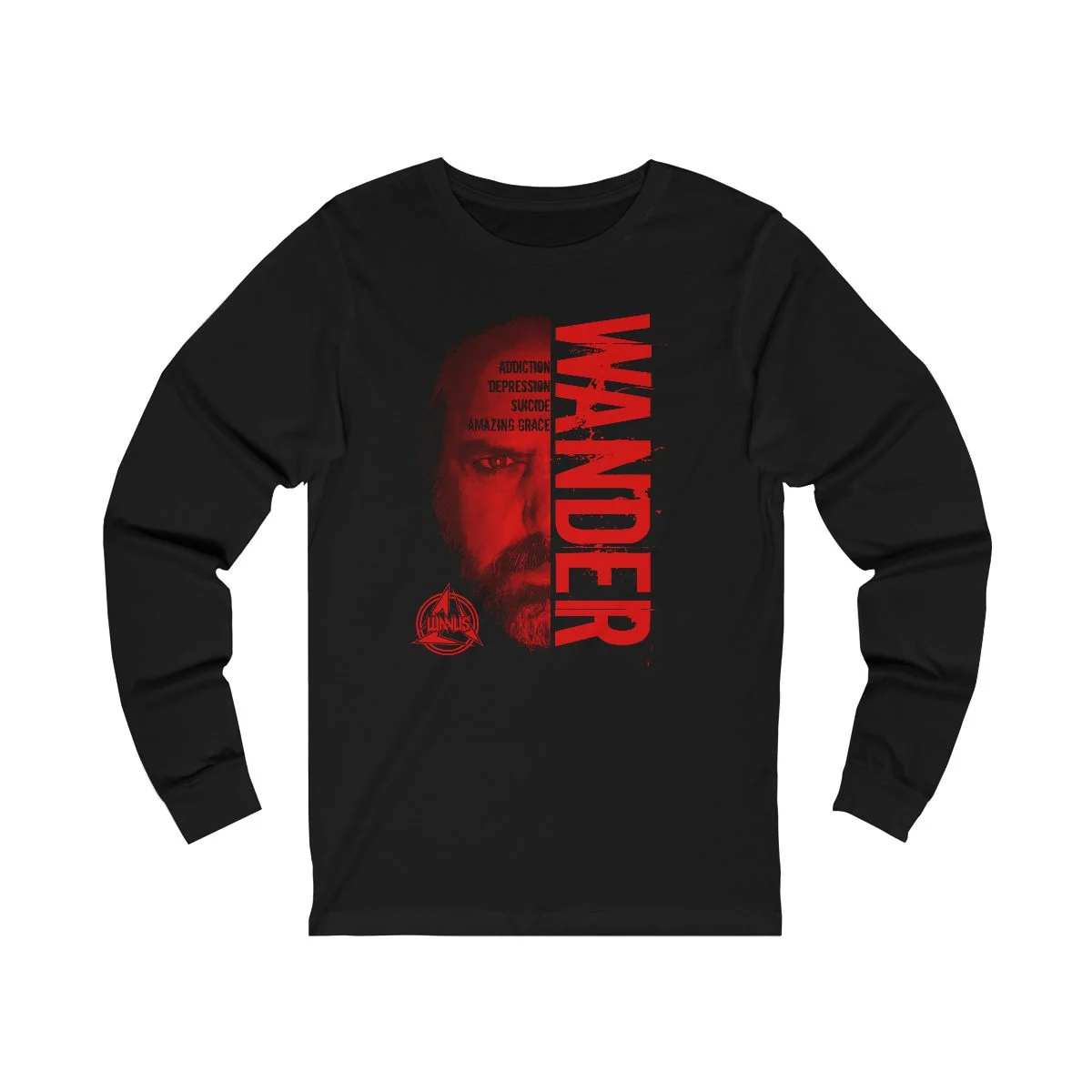 Wanus - Wander Red Long Sleeve Tshirt