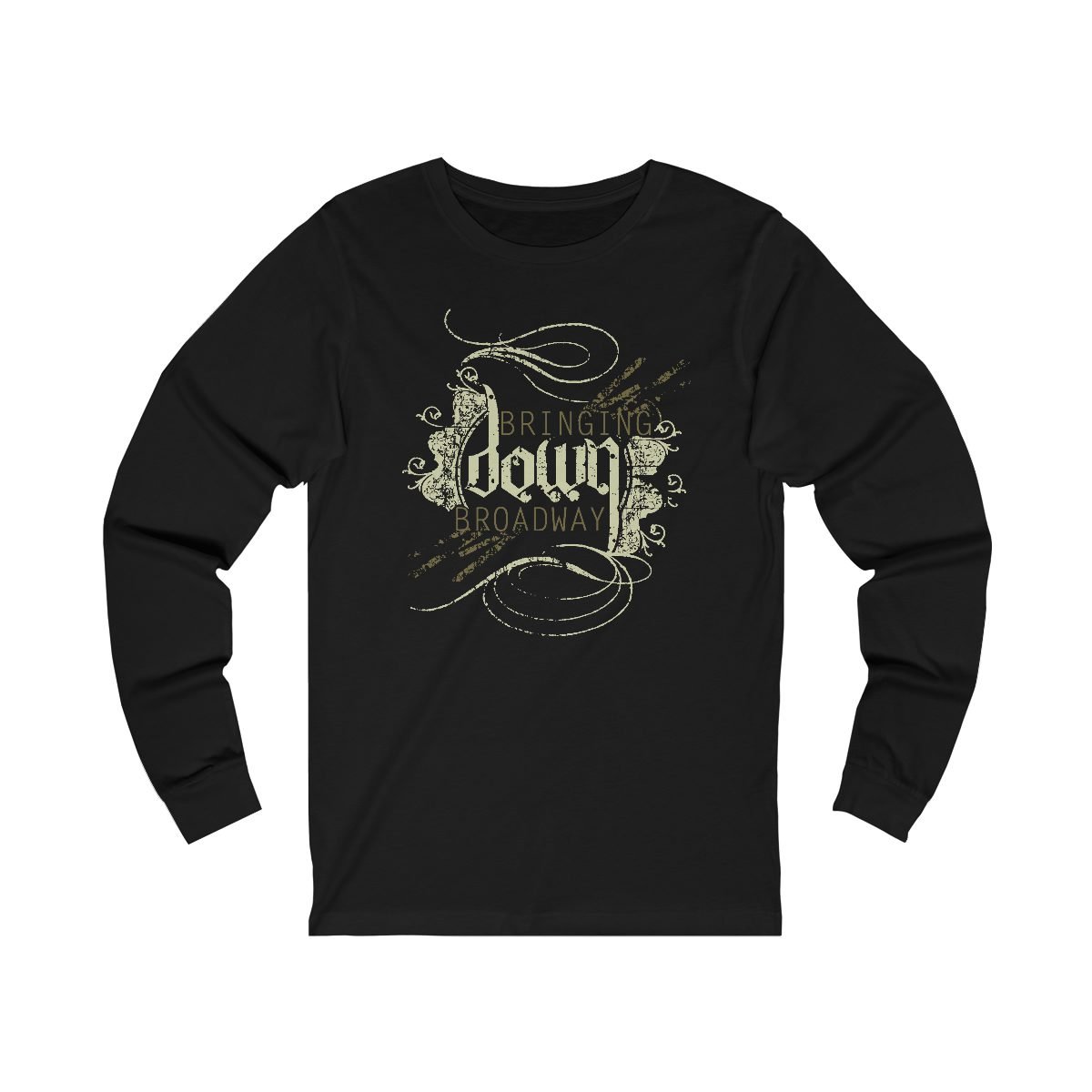 Bringing Down Broadway – Swirly Logo Long Sleeve Tshirt 3501