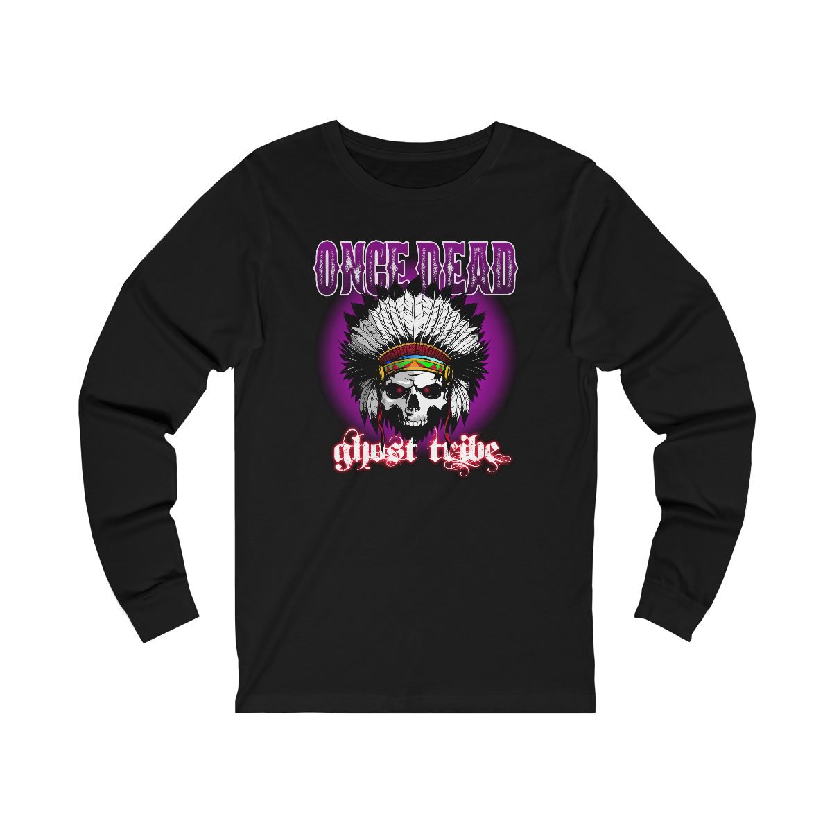 Once Dead – Ghost Tribe Logo Long Sleeve Tshirt 3501D