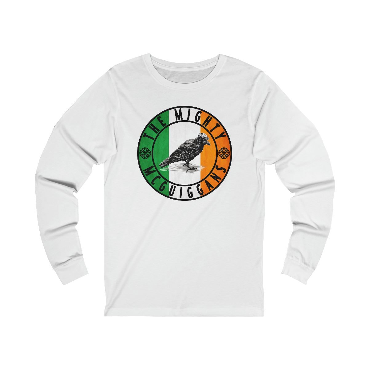 The Mighty McGuiggans Irish Flag Long Sleeve Tshirt 3501