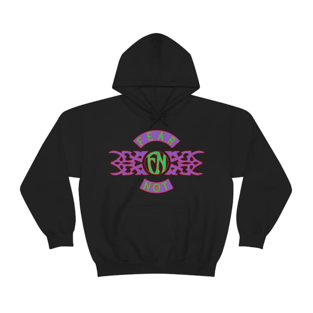 Fear Not Old School Tribal Logo Pullover Hooded Sweatshirt