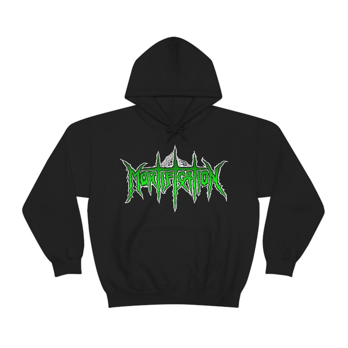 Mortification Green Logo Pullover Hooded Sweatshirt