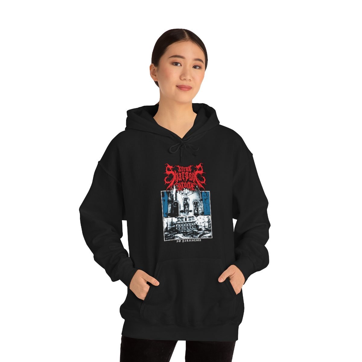 xIron Sharpens Ironx – No Salvation Pullover Hooded Sweatshirt 185MD
