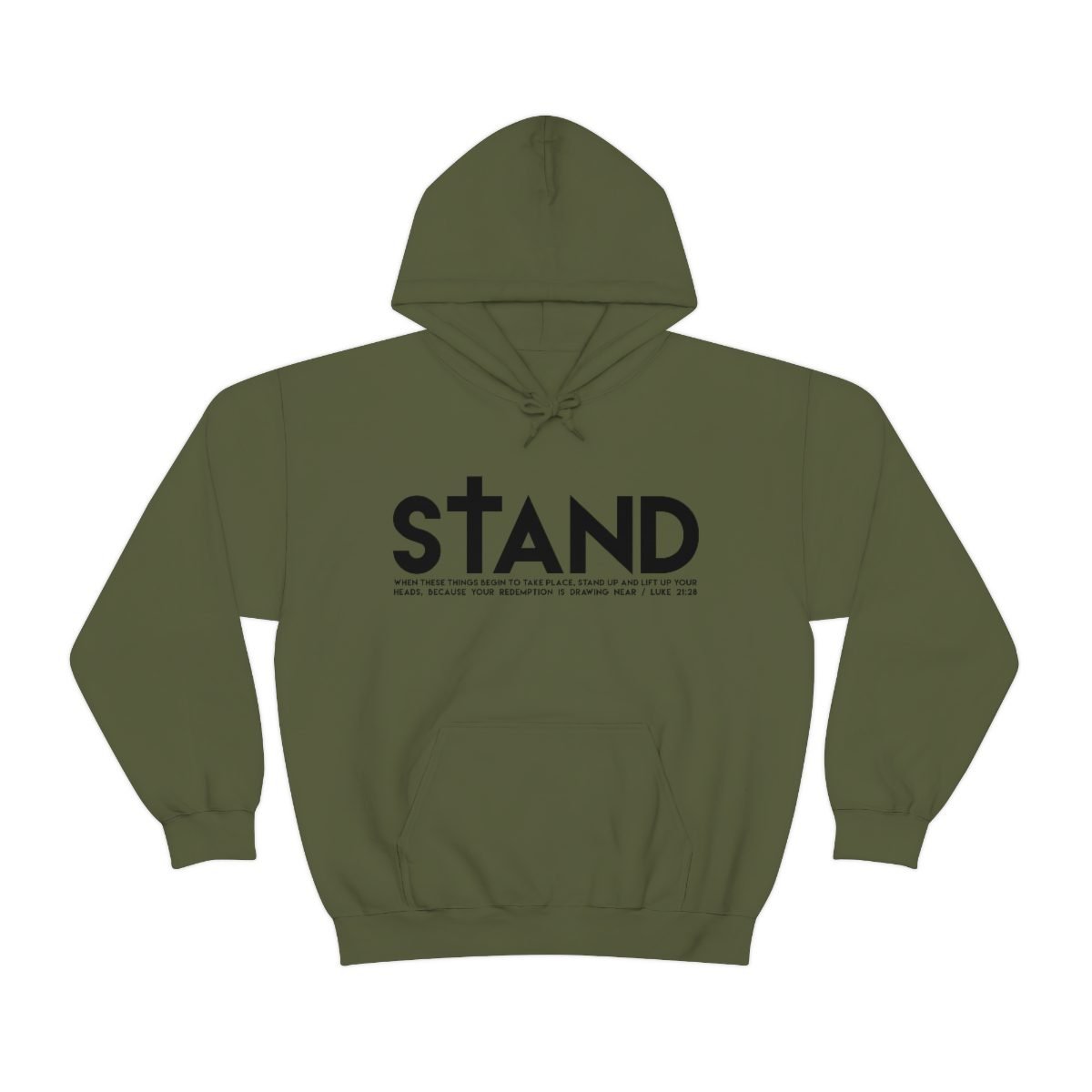 STAND by Designs of Defiance Pullover Hooded Sweatshirt
