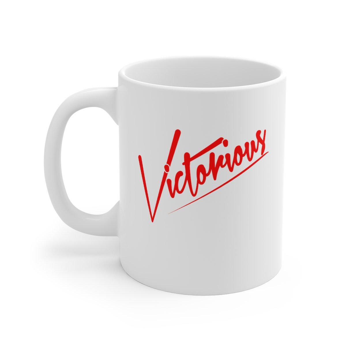 Victorious – Bold White mug 11oz