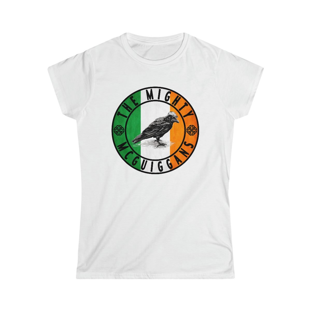 The Mighty McGuiggans Irish Flag Women’s Short Sleeve Tshirt 64000L