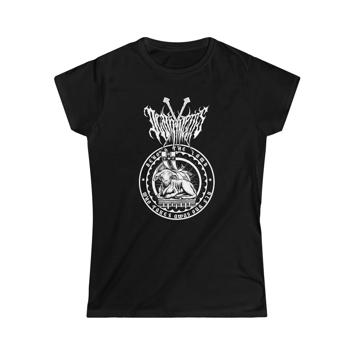 Deathmerits - Behold the Lamb Women's Short Sleeve Tshirt