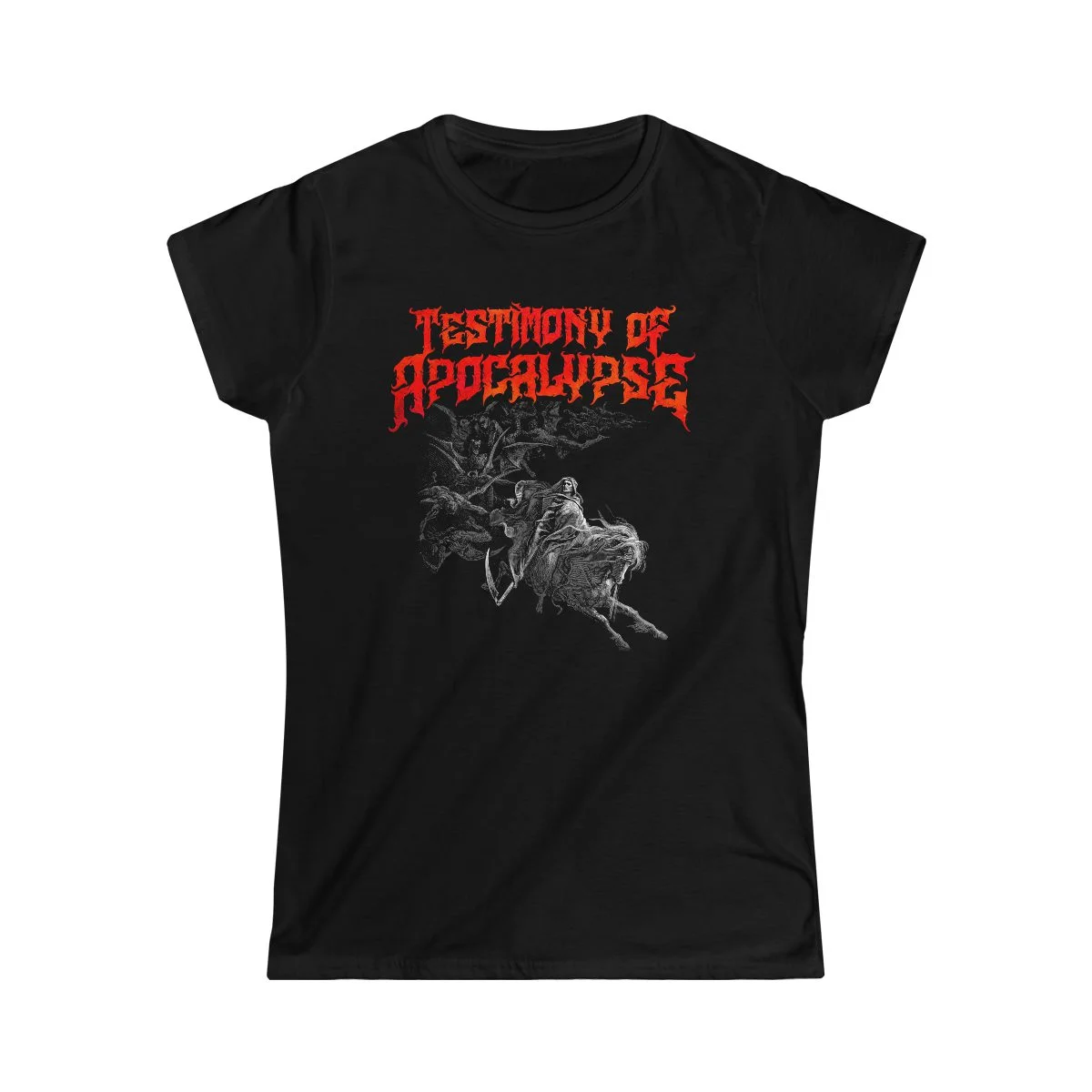 Testimony Of Apocalypse - Deathly Visions Women's Short Sleeve Tshirt
